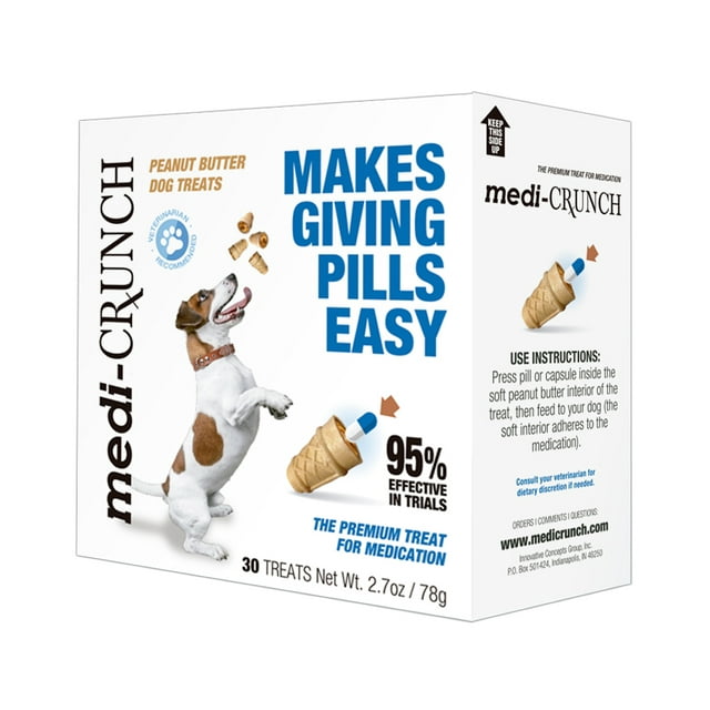 MediCrunch Dog Pill Pouch Treats for use with Pills, Capsules