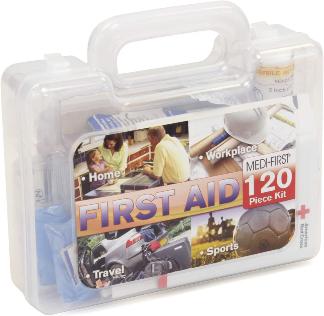 MediFirst 40120 MultiPurpose First Aid Kit 120 Piece Emergency Bag for Home, Jobsite, Sports