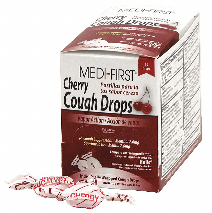 MediFirst Cough Drops,Lozenge,PK50 81550