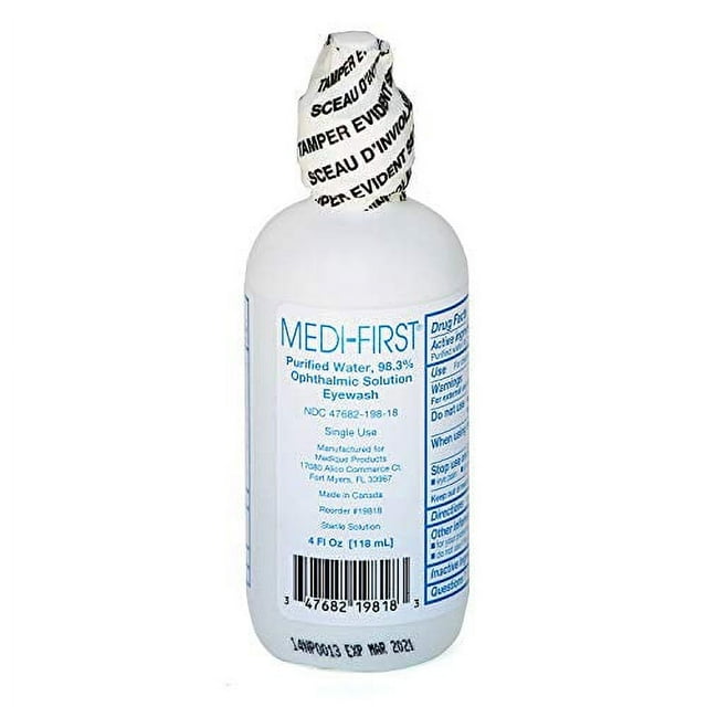MediFirst Eyewash, Eye Rinse and Protection, First Aid Supplies, 4 Oz