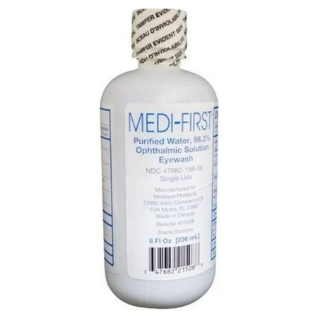 Medi-First First Aid Eye Wash 8 Oz. Bottle MS-55780