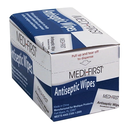 Medi-First First Aid Kit Refill Antiseptic Skin Towelette NonSterile Individual Packet 20 per Box 21471