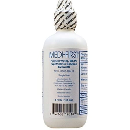 Medi-First Ophthalmic Solution Eyewash (4 oz. 5 Bottle)