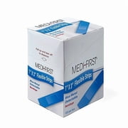 Medi-First Strip Bandages,Metal Detect,1x3,PK100 68033
