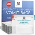 thumbnail image 1 of Medi Grade Absorbent Vomit Bags Disposable for Adults and Kids, 22pcs - Travel Essentials Leakproof Barf Bags with Tissues turn Vomit to Gel and Prevent Odor - Purse Essential Travel Size Sick Bags, 1 of 9