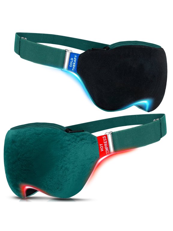 Adult Heated and Cooling Eye Mask – 2-in-1 Microwavable Mask for Dry Eyes & Puffiness Relief