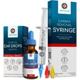 thumbnail image 1 of Medi Grade Ear Wax Removal Kit with Ear Syringe and Earwax Removal Drops - Reusable Ear Irrigation Flushing System for Home Use - Includes 3 Quad-Stream Tips for Comfortable Deep Ear Wax Removal, 1 of 9