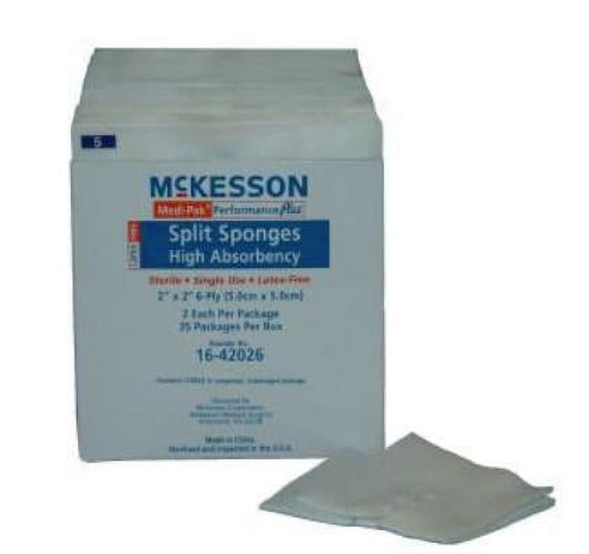 MediPak Performance Plus Split Sponges High Absorbency 2x2 70/ea