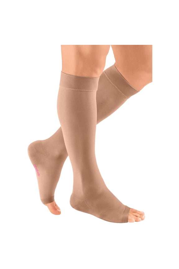 ven Plus 20-30 mmHg Knee High Compression Socks, Open Toe