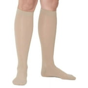 Medi Plus Calf Knee High Compression Stockings, 20-30 mmHg Open Toe Beige Size III