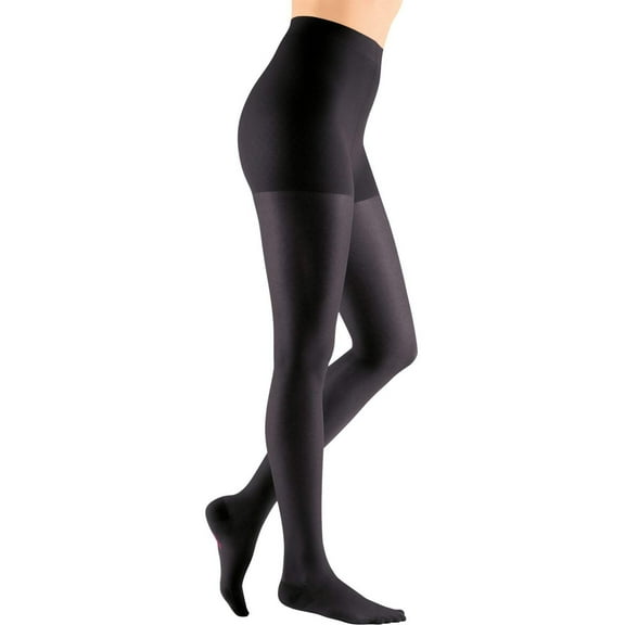Medi Sheer & Soft Closed Toe Pantyhose - 30-40 mmHg Ebony VII Reg 440-VII-EBONY