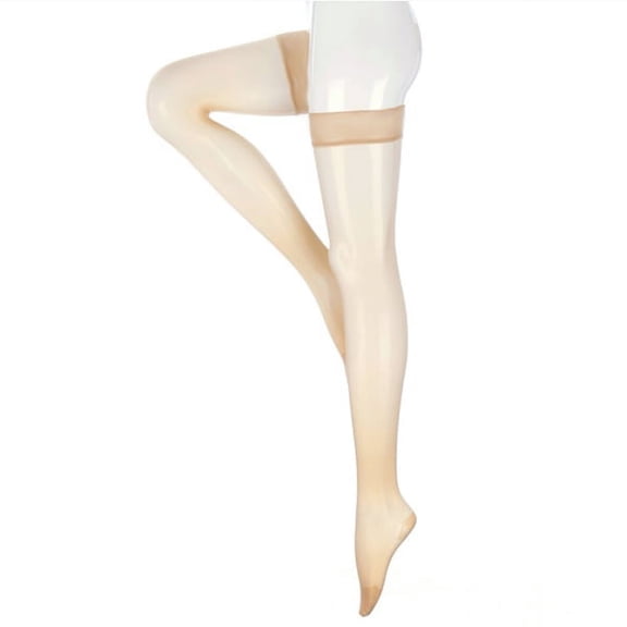 Medi Sheer & Soft  Thigh Highs, Open Toe, Stay Lace Band (Size: I) 15-20mmHg Natural