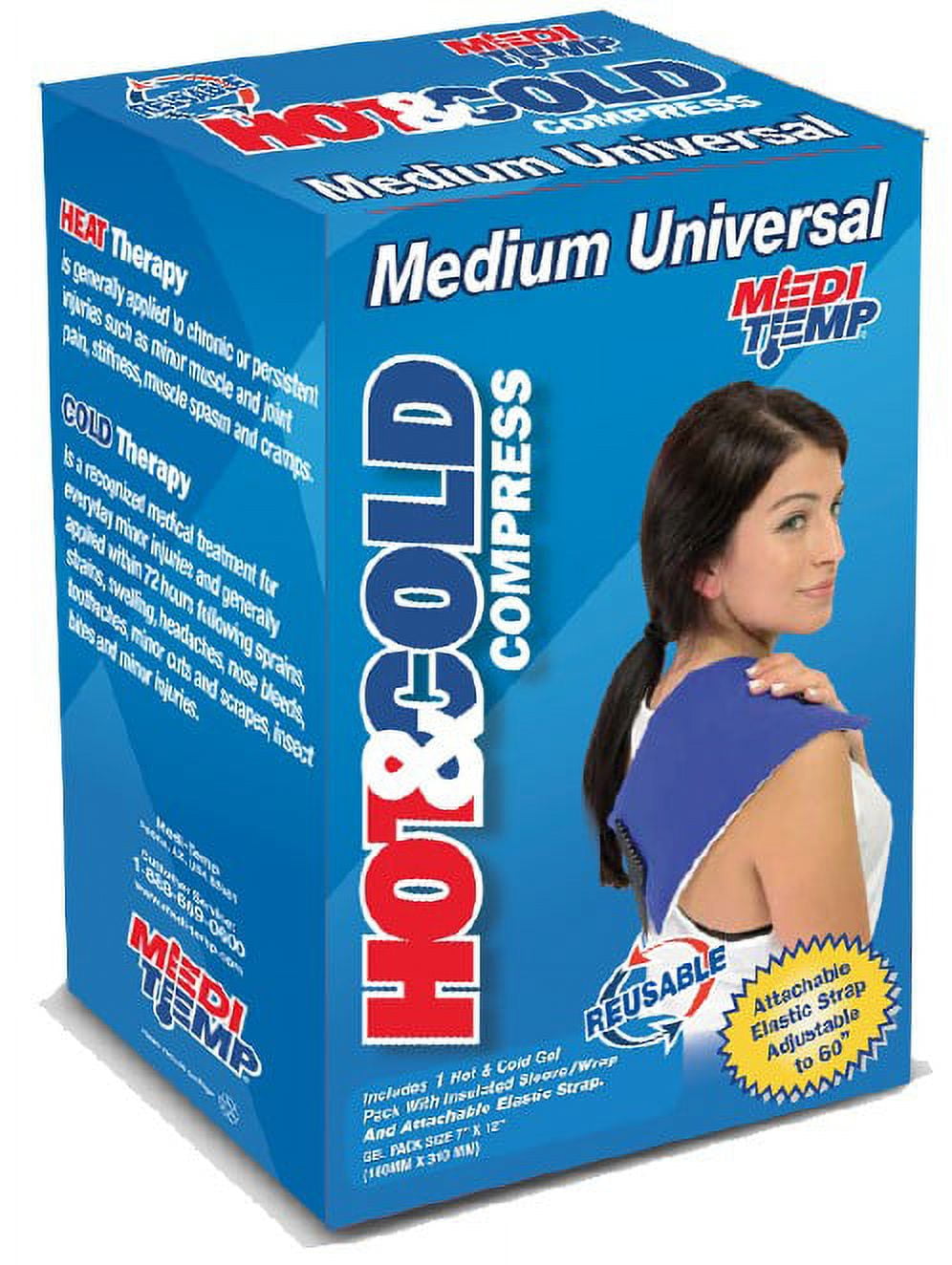 Medi-Temp Reusable Hot&Cold Compress Medium Universal 1ct 