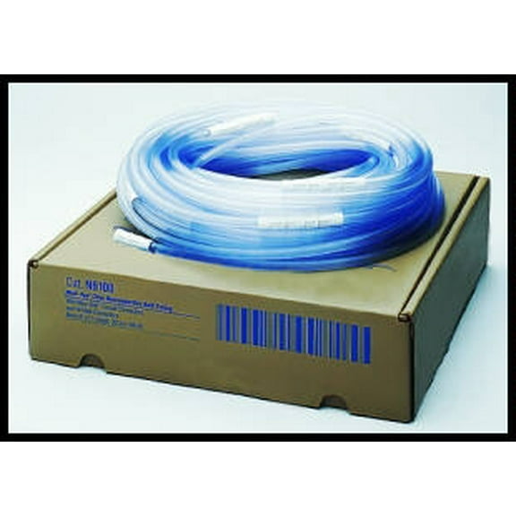 Medi-Vac Non-Conductive Suction Tubing with Maxi-Grip Connectors 3/16 In x 10 ft. L, Clear, Sterile, Male-Male