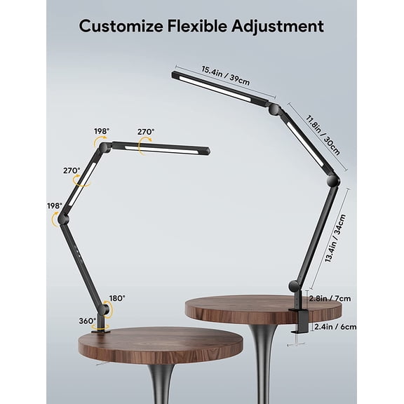 MediAcous LED Desk Lamp with Clamp