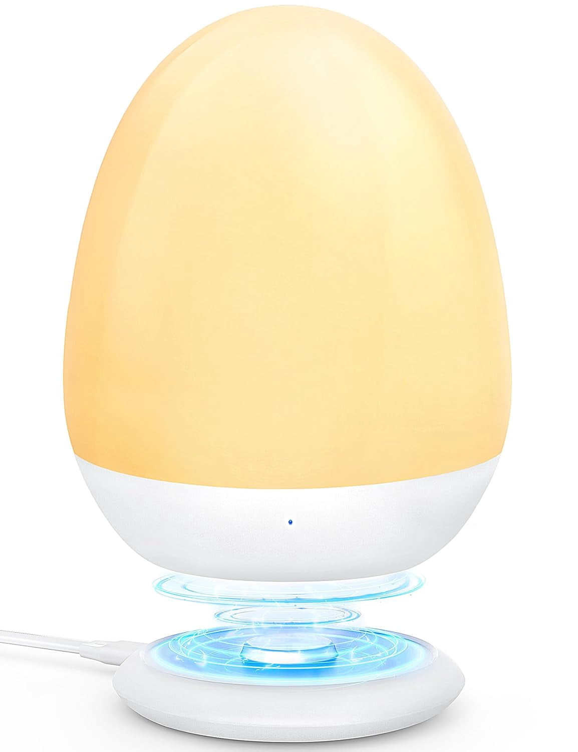 Night Lights for Kids Room, Egg Light for Nursery with Stable Charging Pad, Dimmable Baby Night Light with 1H Timer & Touch Control, ABS+PC LED Egg Night Light for Breastfeeding, Up to 200H