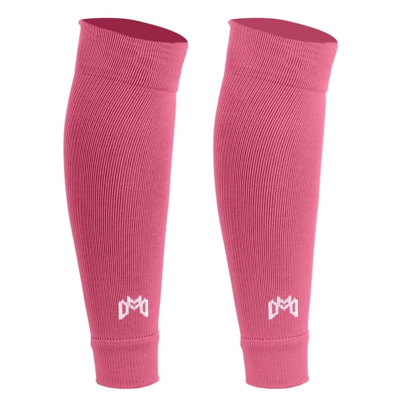 MediCaptain Pre-Cut Soccer Sock Sleeves for Adults & Youth, Shin Guard Compatible, 1 Pair (Pink)