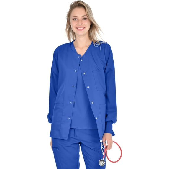 MediChic Marilyn Monroe Women's and Women's Plus Signature Stretch Warm Up Scrub Jacket