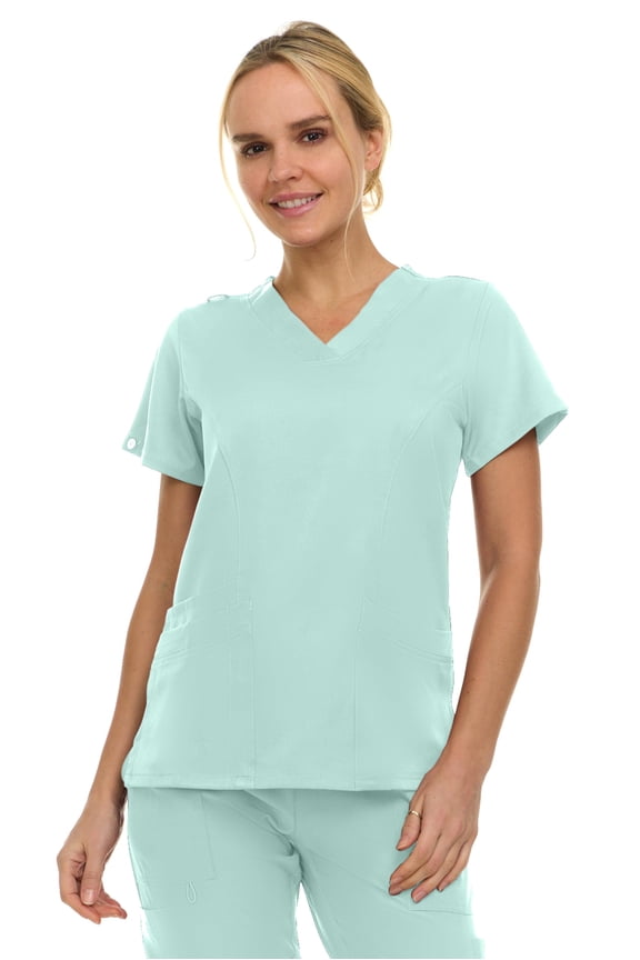 Mini Marilyn Eleanor V-Neck Scrub Top