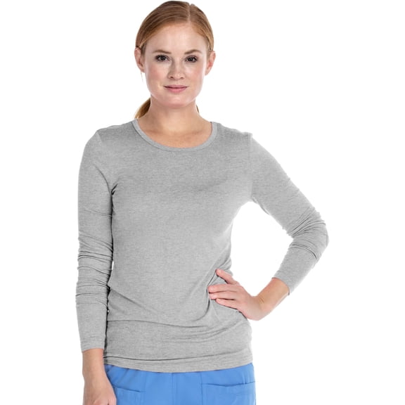 MediChic Scrubs Ultrasoft Stretch Long Sleeve Scrubs T-Shirt Undershirt, Available in 8 Colors