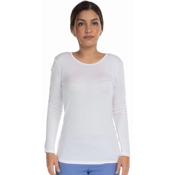MediChic Scrubs Stretch Comfy Under Scrub T-Shirt, Available in Five Colors from XXS-3X
