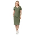 thumbnail image 1 of MediChic Women’s Premium Medical Uniform Skirt Set – V-Neck Scrub Top & Scrub Skirt, Soft Stretch Fabric, 4-Way Stretch, Lightweight Nursing Scrubs with 6 Pockets, 1 of 4
