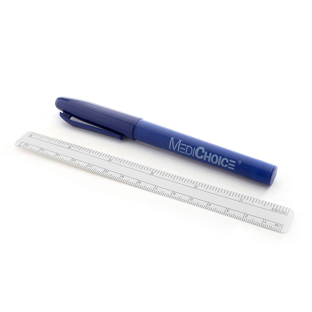 MediChoice Skin Marker, w/Ruler, Sterile, 1314077733 (Box of 25 ...