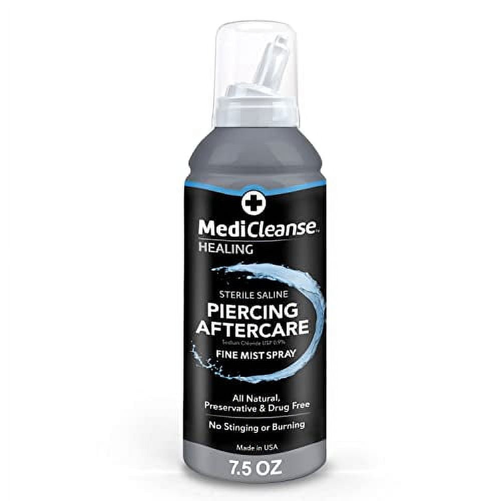 Base laboratories piercing aftercare spray 4oz saline spray for piercings ear piercing cleaner spray saline solution for piercings piercing