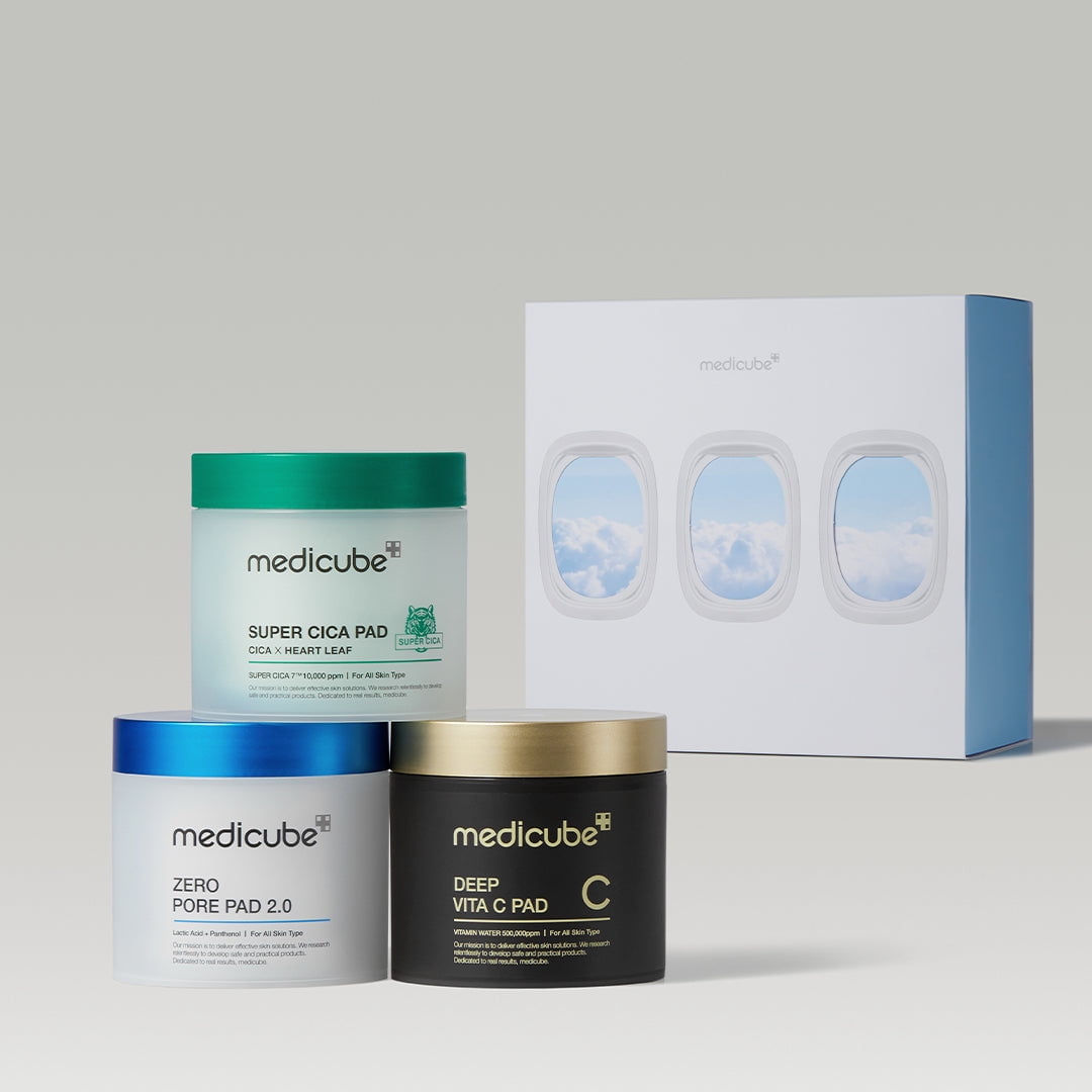 MediCube Premium Facial Pad Trio Set – Zero Pore + Super Cica +