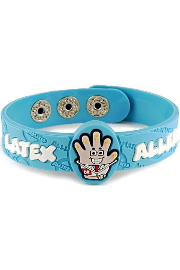 MediMates AllerMates Allergy Wristbands Medical ID Health Alert for Kids - Latex