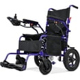 thumbnail image 1 of MediNex Lightweight Portable Electric Wheelchair,20+ Miles Range,All Terrain Motorized Wheelchair for Seniors,350lbs,500W Motors, Blue,Regular, 1 of 8