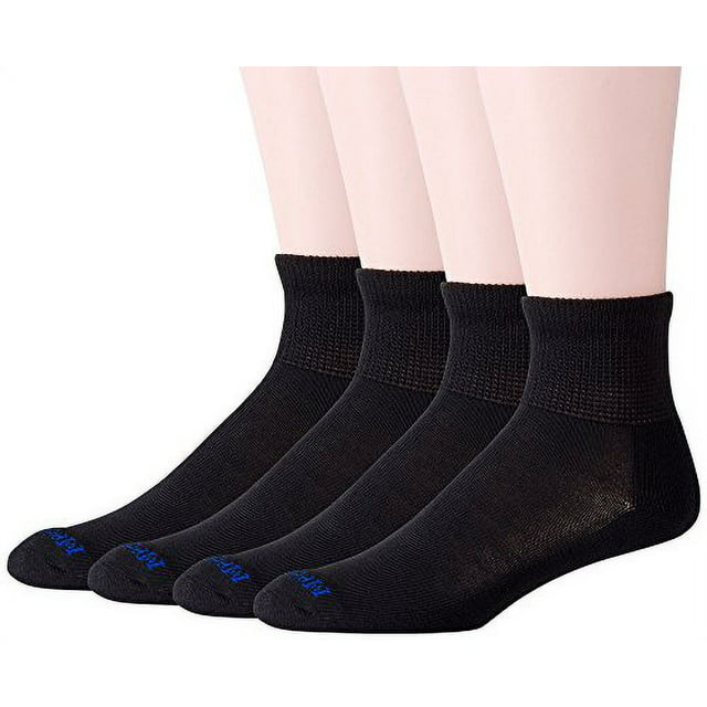 MediPEDS Men's 8 Pack Diabetic Quarter Socks with Non-Binding Top ...