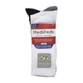 thumbnail image 1 of MediPeds Adult Men's XS Memory Cushion Sole Crew Casual Socks, Large, 4-Pack, 1 of 4