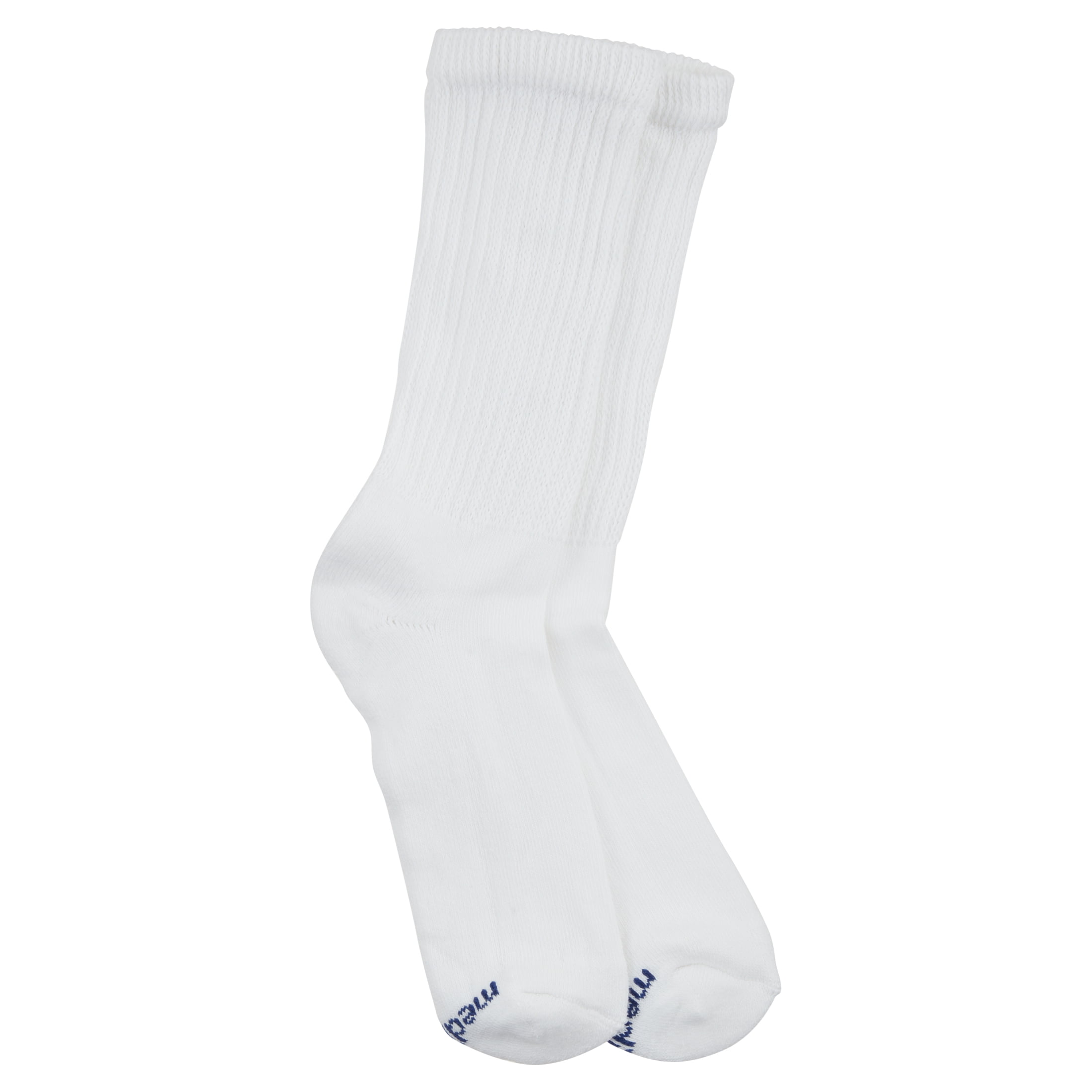 MediPeds Diabetic CoolMax Crew Socks, Large, 2 Pack