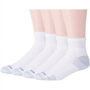 MediPeds Diabetic CoolMax Quarter Casual Socks, Large, 4 Pack