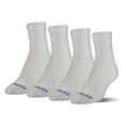 MediPeds Men's Diabetic CoolMax Quarter Socks, Large, Cushioned