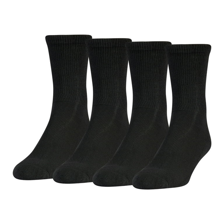 MediPeds Mens 8 Pack Diabetic Quarter With Non-binding Top Casual Socks - Foto 6
