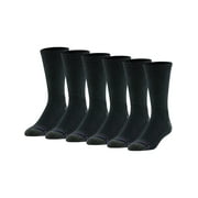 MediPeds Men's Non-Binding Crew Socks, 6-Pairs Extended Sizes