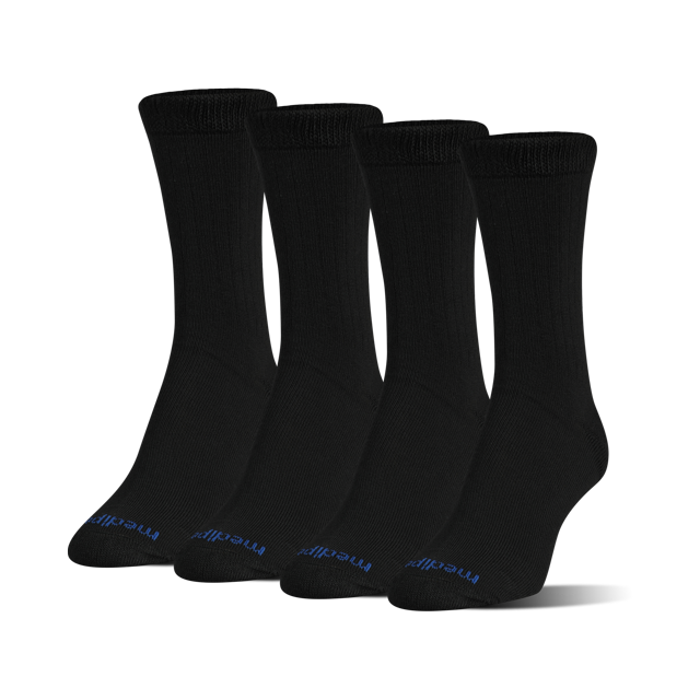 MediPeds Women's Diabetic CoolMax Crew Socks, Medium, 4 Pack - Walmart.com