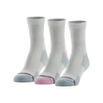 thumbnail image 1 of MediPeds Women's Half Cushion Ankle Socks, 3 Pairs, 1 of 1