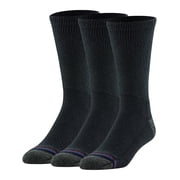 MediPeds Womens Half Cushion Crew Socks, 3 Pairs