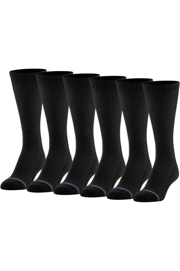 Women's Half Cushion Crew Socks, 6 Pairs
