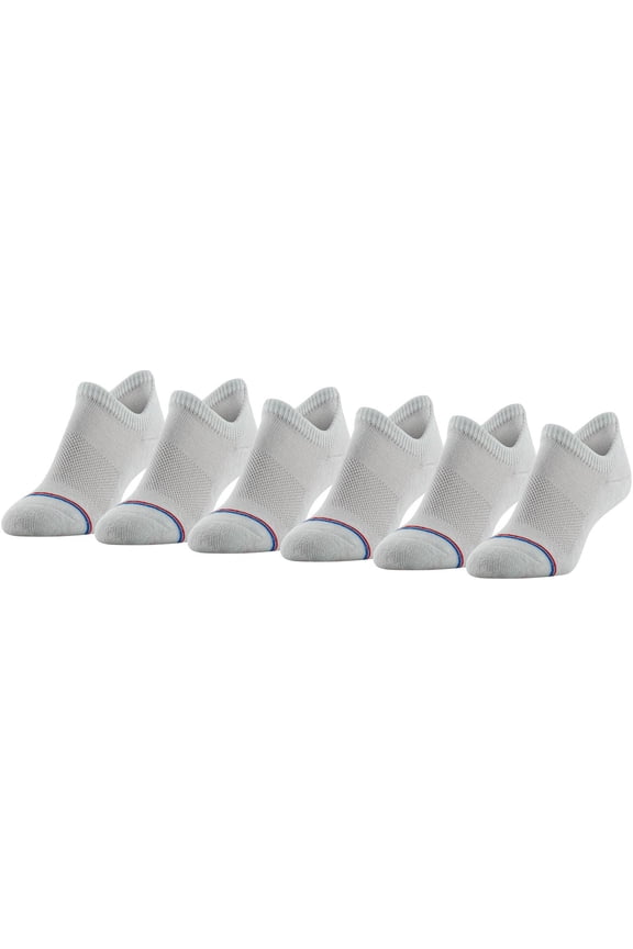 Women's Half Cushion No Show Socks, 6 Pairs