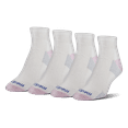 thumbnail image 1 of MediPeds Women's NanoGLIDE Non-Binding Quarter Sock, 4-Pack, 1 of 3
