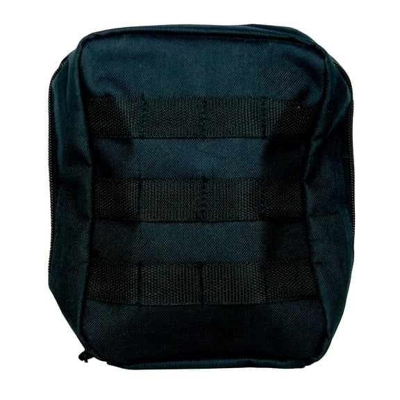 MediTac Heavy-Duty MOLLE Utility Pouch - Empty EMT First Aid & Tool Storage Bag, Black