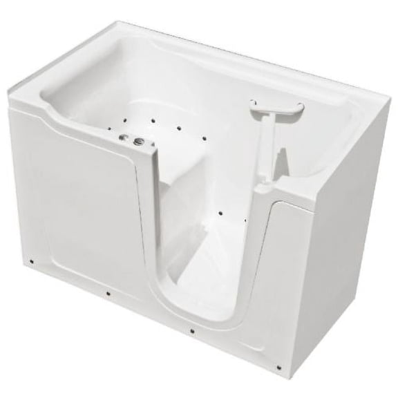 MediTub 3660R-AC 60" x 36" Walk In Air Therapy Tub with 17" ADA Compliant Left-S