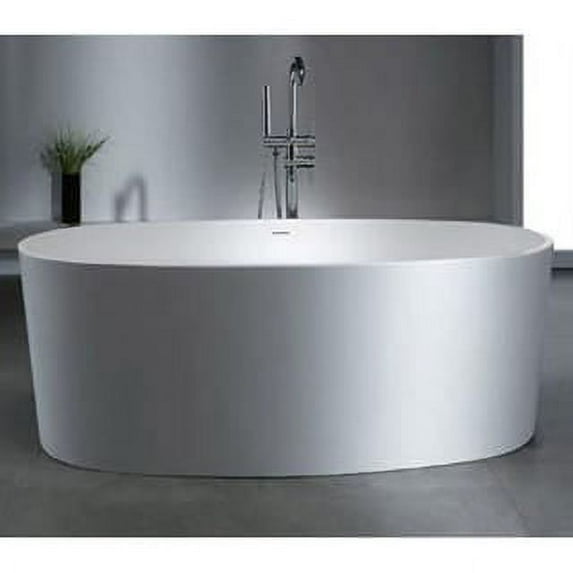 MediTub 6131KWSXCWXX Atlantis Whirlpools Kurow Artificial Stone Bathtub
