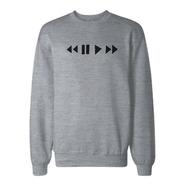 Media Buttons Sweatshirt Back To School Unisex Sweat Shirt