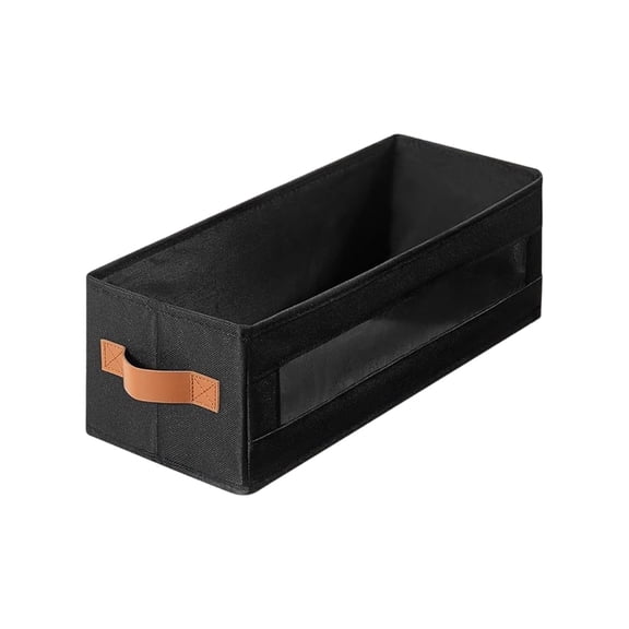 Media Disc Storage Box, Holds 148 Discs with Clear View Window & Carry Handle, Oxford Fabric Case for Home Car Studio