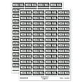 thumbnail image 1 of Media Mail Border Top Bottom Sticker Set - Black - Matte Finish - 1.25" Mini, 1 of 7